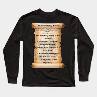 Shakespeare's The Merchant of Venice Long Sleeve T-Shirt